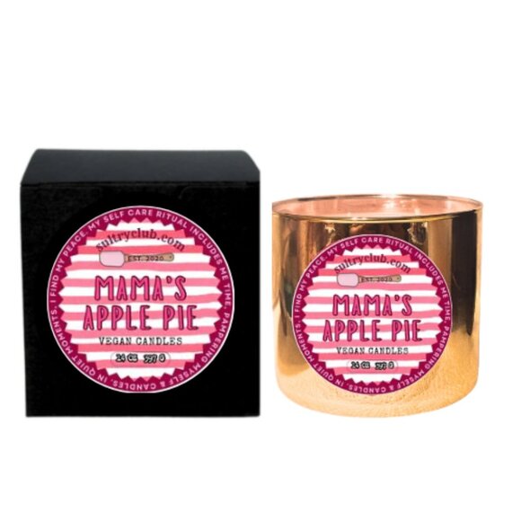 MAMA'S APPLE PIE 3 WICK CANDLE - Picture 4 of 8